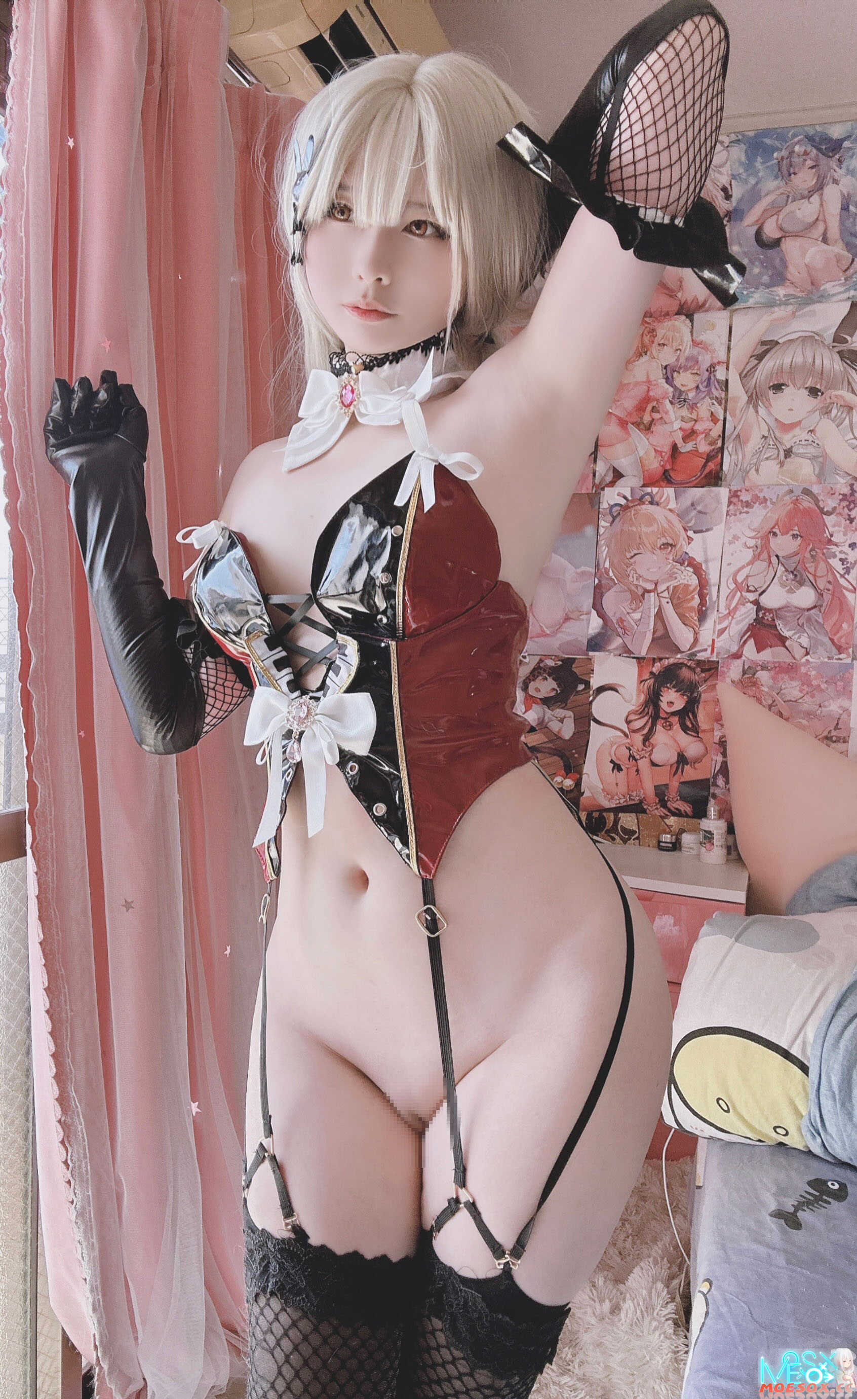 [习呆呆/呆呆Misa] 2023.08fantia订阅 喜多川海梦兔女郎+渔网袜+有马加奈 [50p+2v 112MB][百度云/K盘]