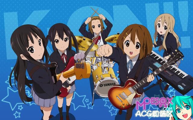 点兔,BonoBono,悠哉日常大王,轻音少女