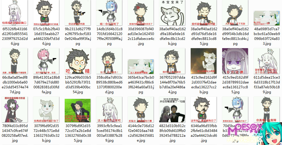 从零开始异世界生活,蕾姆,双子,表情包,re0