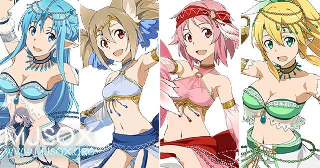 裸露度90％！《刀剑神域》手游舞娘图公布